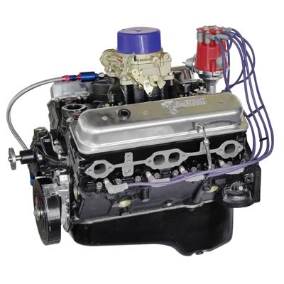BluePrint Engines Marine GM 355 C.I.D. 365 HP Dressed Long Block Crate Engines with Cast Components MBP3550CTC