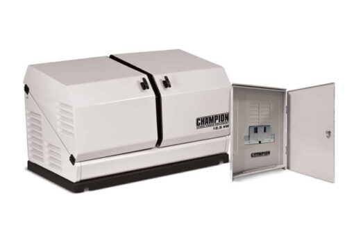 Champion 12.5kW Home Standby Generator with 100 Amp 12 Space Load Center Nema 3R Automatic Transfer Switch | 100179