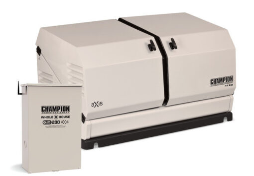 Champion 14kW aXis Home Standby Generator with 150 Amp Whole House Automatic Transfer Switch | 100836