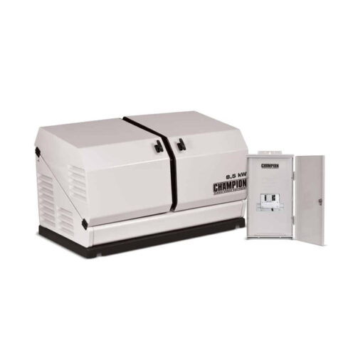 Champion 8.5kW Home Standby Generator with 50 Amp 8 Space Load Center Nema 3R Automatic Transfer Switch | 100177