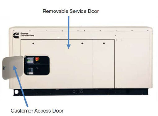 Cummins Power Quiet Connect 40kW Liquid Cooled Standby Generator Single Phase | RS40/A051Y419